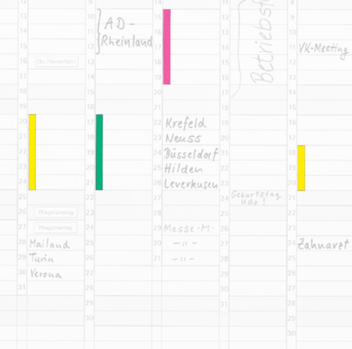 Franken Bandes de date pour planning annuel