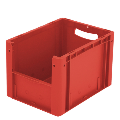 BITO Conteneur de stockage visible Euronorm avec ouverture d'accès, rouge, HxLxl 270x400x300 mm