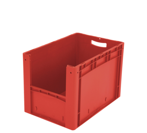 BITO Conteneur de stockage visible Euronorm avec ouverture d'accès, rouge, HxLxl 420x600x400 mm
