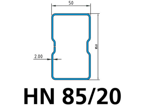 META Traverses longitudinales pour rayonnage à palettes