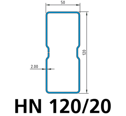 META Traverses longitudinales pour rayonnage à palettes