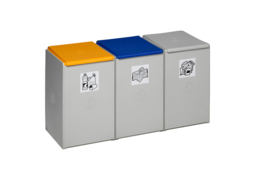 VAR Caisson de tri sélectif, 3 x 60 l