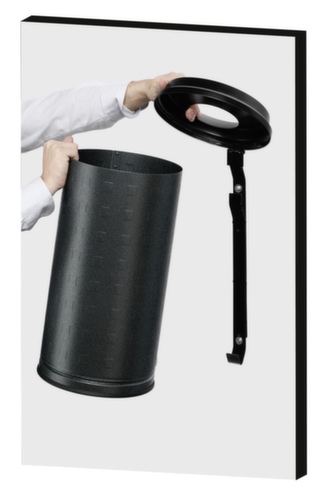 Poubelle en aluminium