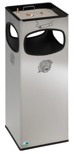 Cendrier poubelle en acier inoxydable