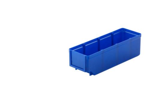 bac compartimentable, grande surface d’inscription, bleu, profondeur 300 mm