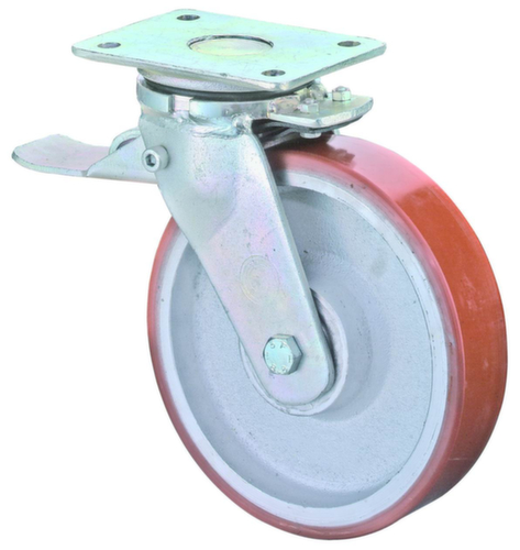 BS-ROLLEN Roulette pour fortes charges, force 2000 kg, polyuréthane bandage