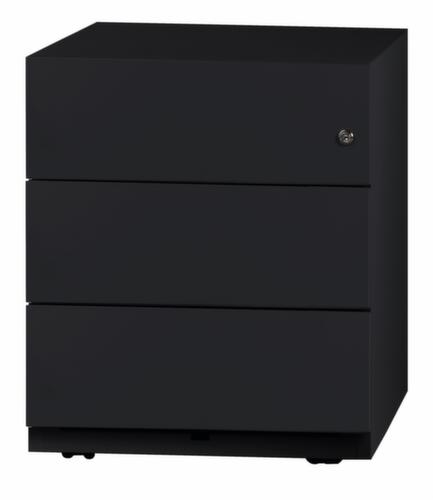 Bisley Caisson mobile Note, 3 tiroir(s), noir/noir