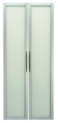 Porte à double battant Terra Nova pour rayonnage de bureau, hauteur x largeur 1880 x 800 mm