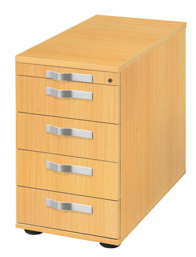 Caisson à poser Up and Down, 4 tiroir(s), hêtre/hêtre