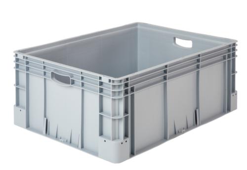 Bacs industriels gerbables, gris, capacité 132 l