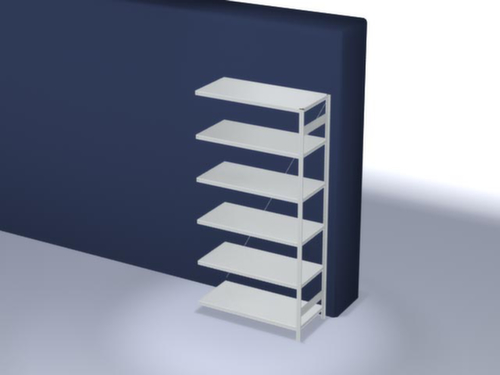 hofe Système de rayonnages sans vis dans une construction mi-lourde, hauteur x largeur x profondeur 2500 x 1310 x 635 mm, 6 tablettes