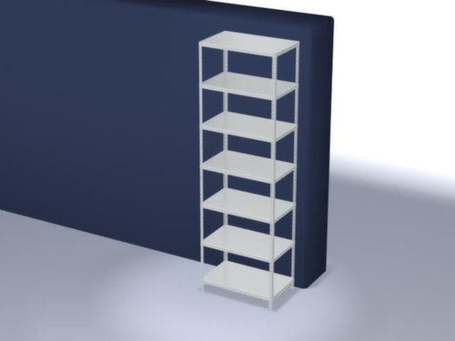 hofe Etagère à visser, 7 tablettes, RAL7035 gris clair