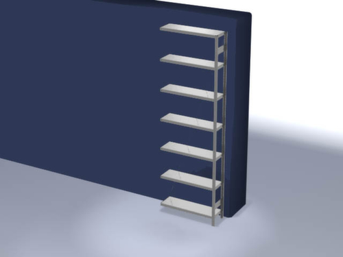 hofe Rayonnage à traverses type standard, hauteur x largeur x profondeur 3000 x 1010 x 335 mm, 7 tablettes