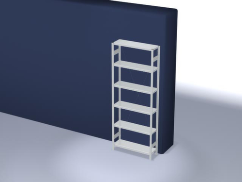 hofe Rayonnage à traverses type standard, hauteur x largeur x profondeur 2500 x 1060 x 335 mm, 6 tablettes