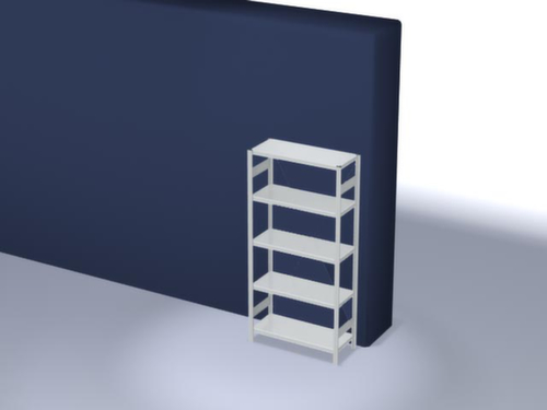 hofe Rayonnage à traverses type standard, hauteur x largeur x profondeur 2000 x 1060 x 435 mm, 5 tablettes