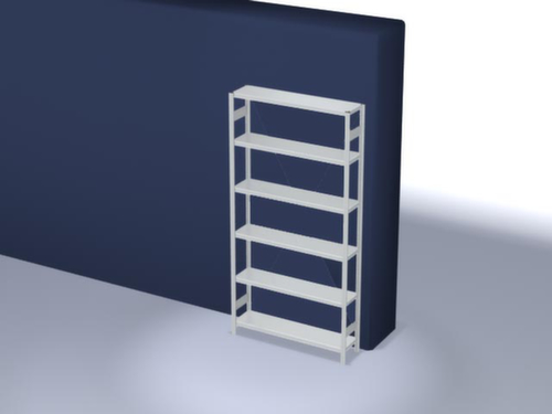 hofe Rayonnage à traverses type standard, hauteur x largeur x profondeur 2500 x 1360 x 335 mm, 6 tablettes