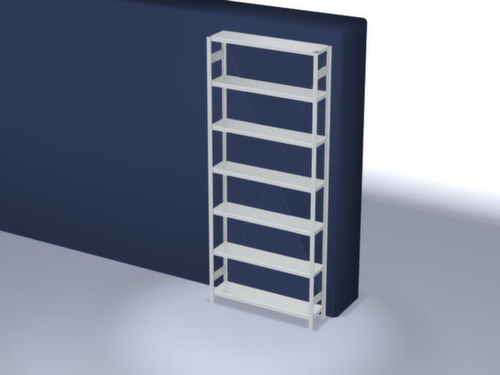hofe Rayonnage à traverses type standard, hauteur x largeur x profondeur 3000 x 1360 x 335 mm, 7 tablettes
