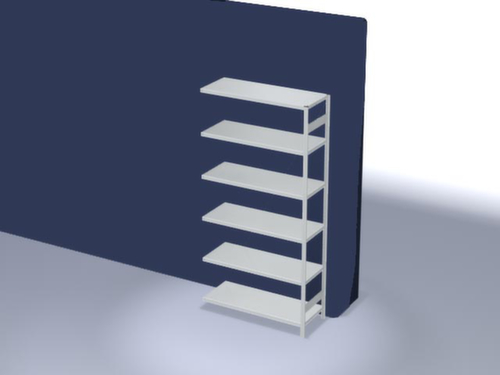 hofe Rayonnages enhofe treillis dans les constructions mi-lourdes, hauteur x largeur x profondeur 2500 x 1310 x 535 mm, 6 tablettes