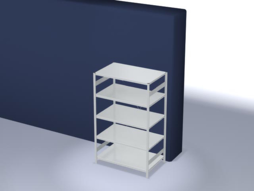 hofe Rayonnages enhofe treillis dans les constructions mi-lourdes, hauteur x largeur x profondeur 2000 x 1360 x 835 mm, 5 tablettes