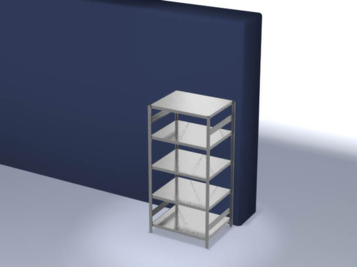 hofe Rayonnages en treillis dans la construction lourde, hauteur x largeur x profondeur 2000 x 1060 x 835 mm, 5 tablettes