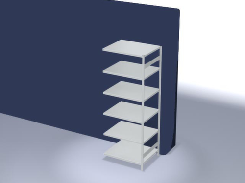 hofe Rayonnages en treillis dans la construction lourde, hauteur x largeur x profondeur 2500 x 1010 x 835 mm, 6 tablettes