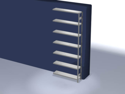 hofe Rayonnages en treillis dans la construction lourde, hauteur x largeur x profondeur 3000 x 1310 x 335 mm, 7 tablettes