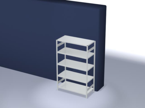 hofe Rayonnages en treillis dans la construction lourde, hauteur x largeur x profondeur 2000 x 1360 x 635 mm, 5 tablettes