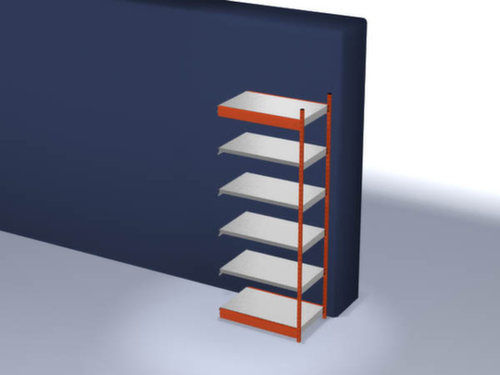 hofe Rayonnage sans boulons, hauteur x largeur x profondeur 2500 x 1025 x 600 mm, 6 tablettes