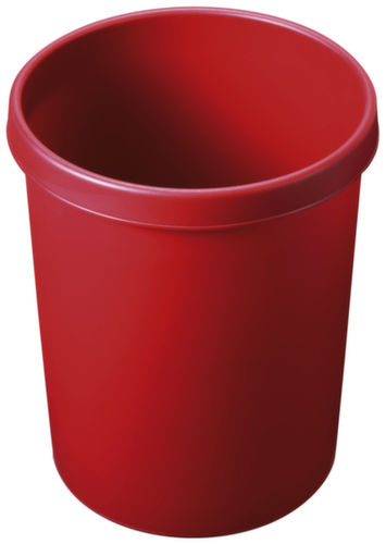 helit Corbeille à papier pour bureau, 45 l, rouge