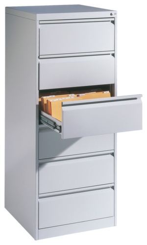 C+P Armoire pour fiches, 2 rangées, RAL7035 gris clair/RAL7035 gris clair