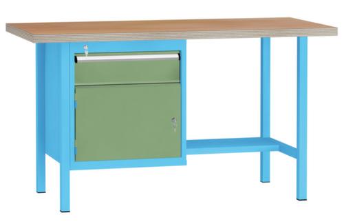 KLW Lutz Établi avec panneau multiplis, 1 tiroir, 1 armoire, 1/2 tablette