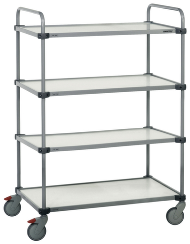 Treston Chariot à étagères 1000x530 mm, force 300 kg, 4 plateaux