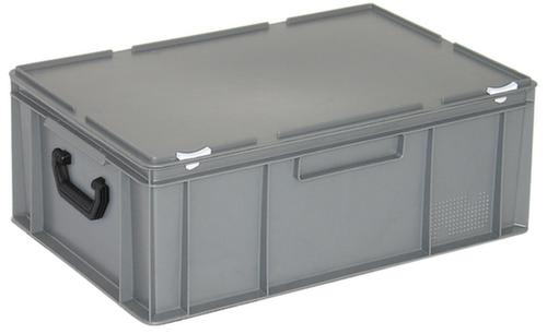 Mallette de rangement et de stockage norme européenne, gris, HxLxl 295x600x400 mm