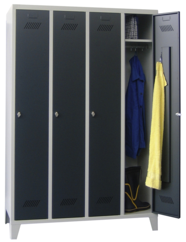 PAVOY Armoire vestiaire Basis avec 4 compartiments, largeur de compartiment 300 mm