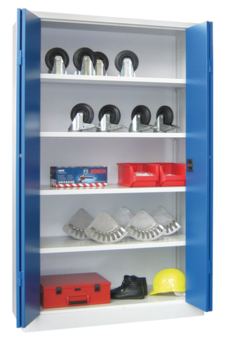 PAVOY Armoire à portes pliantes grand espace Basis en tôle d'acier