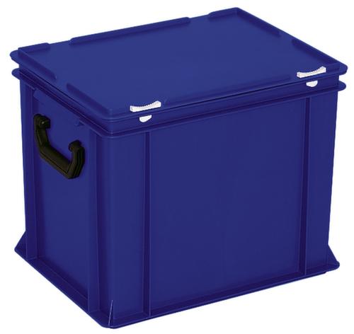 Mallette de rangement et de stockage norme européenne, bleu, HxLxl 335x400x300 mm