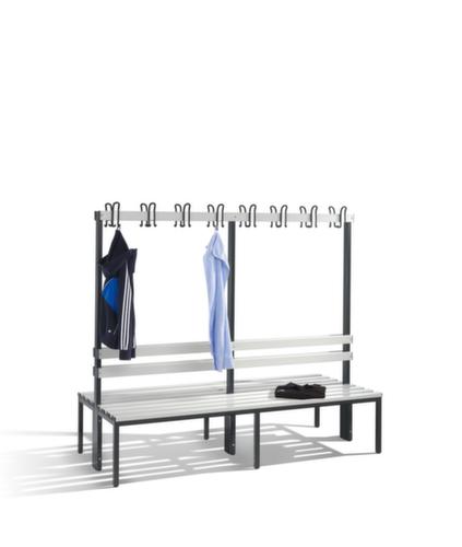 C+P Banc vestiaire avec crochets et lames PVC