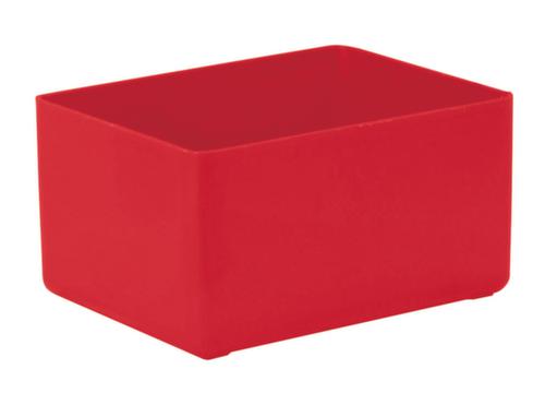 bac de rangement, rouge, longueur x largeur 106 x 80 mm