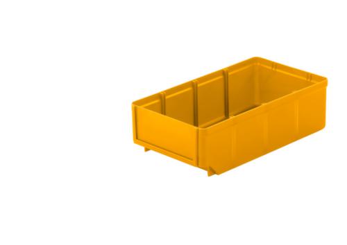 bac compartimentable, grande surface d’inscription, jaune, profondeur 300 mm