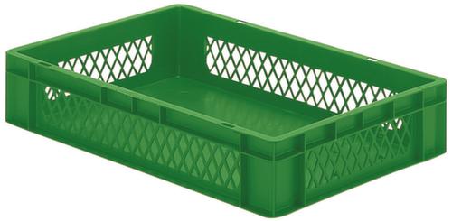 Bac gerbable norme Europe parois ajourées, vert, capacité 22 l
