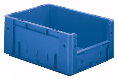 Bac gerbable norme Europe avec poignée, bleu, capacité 14,5 l
