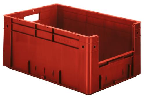 Bac gerbable norme Europe avec poignée, rouge, capacité 50 l
