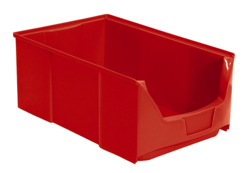 Bac à bec empilable Futura avec ouverture de prise profonde, rouge, profondeur 510 mm