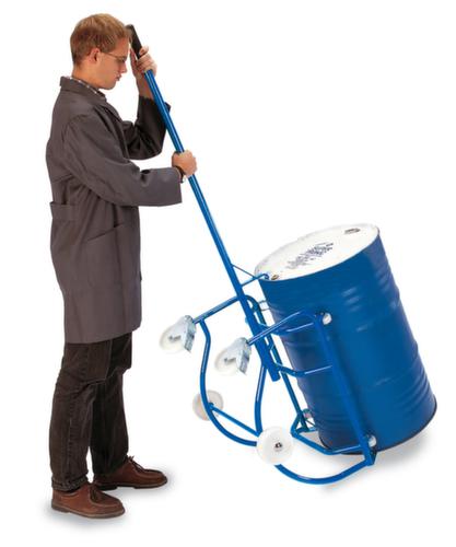 SupportRollcart basculant pour tambour avec support à rouleaux,pour 1 fût de 200 litres