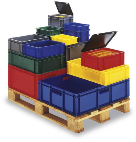 Bac gerbable norme Europe parois ajourées, vert, capacité 127 l