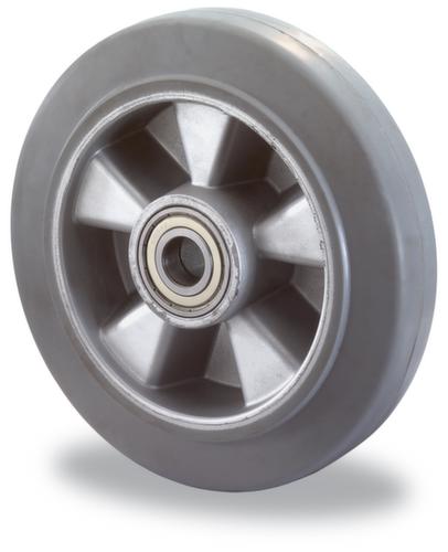 BS-ROLLEN Roue en caoutchouc plein élastique non tachante, force 400 kg, élastique bandage