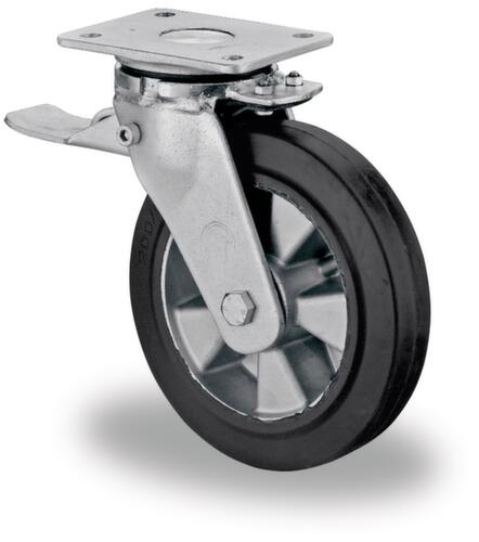 BS-ROLLEN Roue en caoutchouc plein élastique pour fortes charges force max. 450 kg