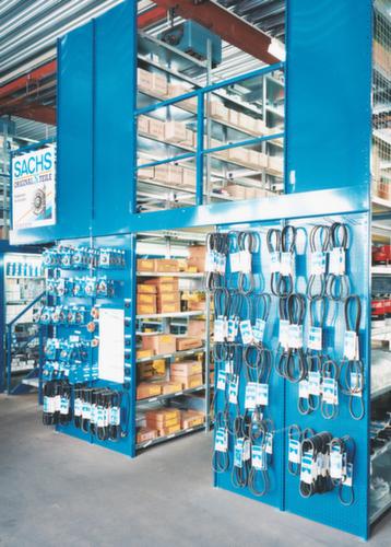 META Panneau d'extension pour le rayonnage sans CLIP vis, hauteur x largeur x profondeur 2000 x 1306 x 636 mm, 5 tablettes