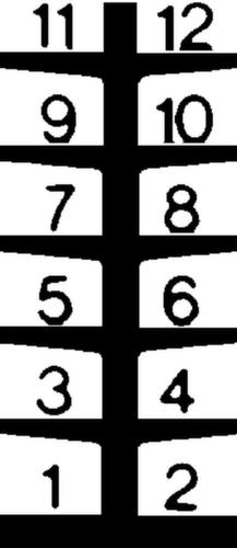 Rayonnage cantilever, bilatéral - possibilité d’installation flexible librement dans la pièce, hauteur 2480 mm, 6 niveaux