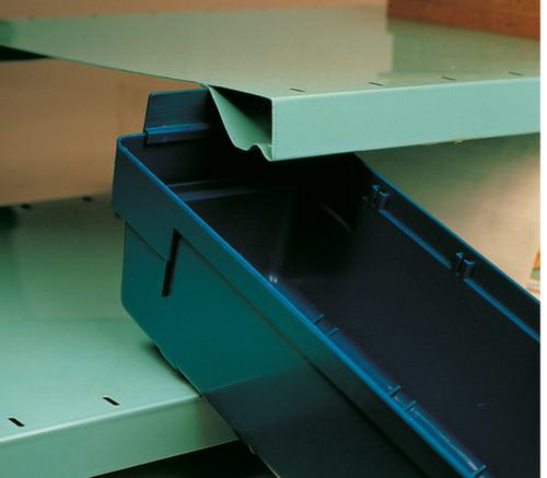 Bac compartimentable à bec, jaune, profondeur 300 mm